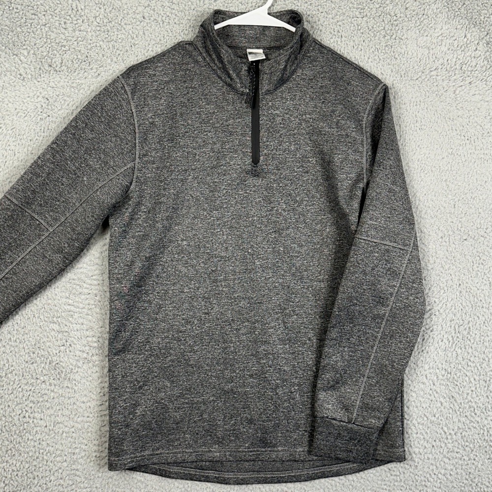 Rudis‎ Mens Small Sweatshirt Quarter Zip Gray Wrestling Lightweight Stretch EUC